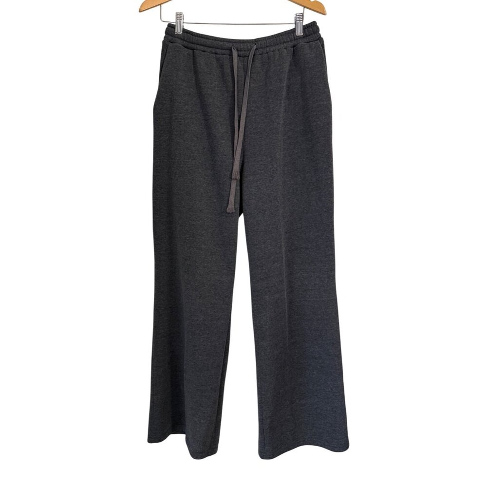 Dark Gray Drawstring Sweatpants XXXL 95% Polyester 5% Elastane Relaxed Fit Loung